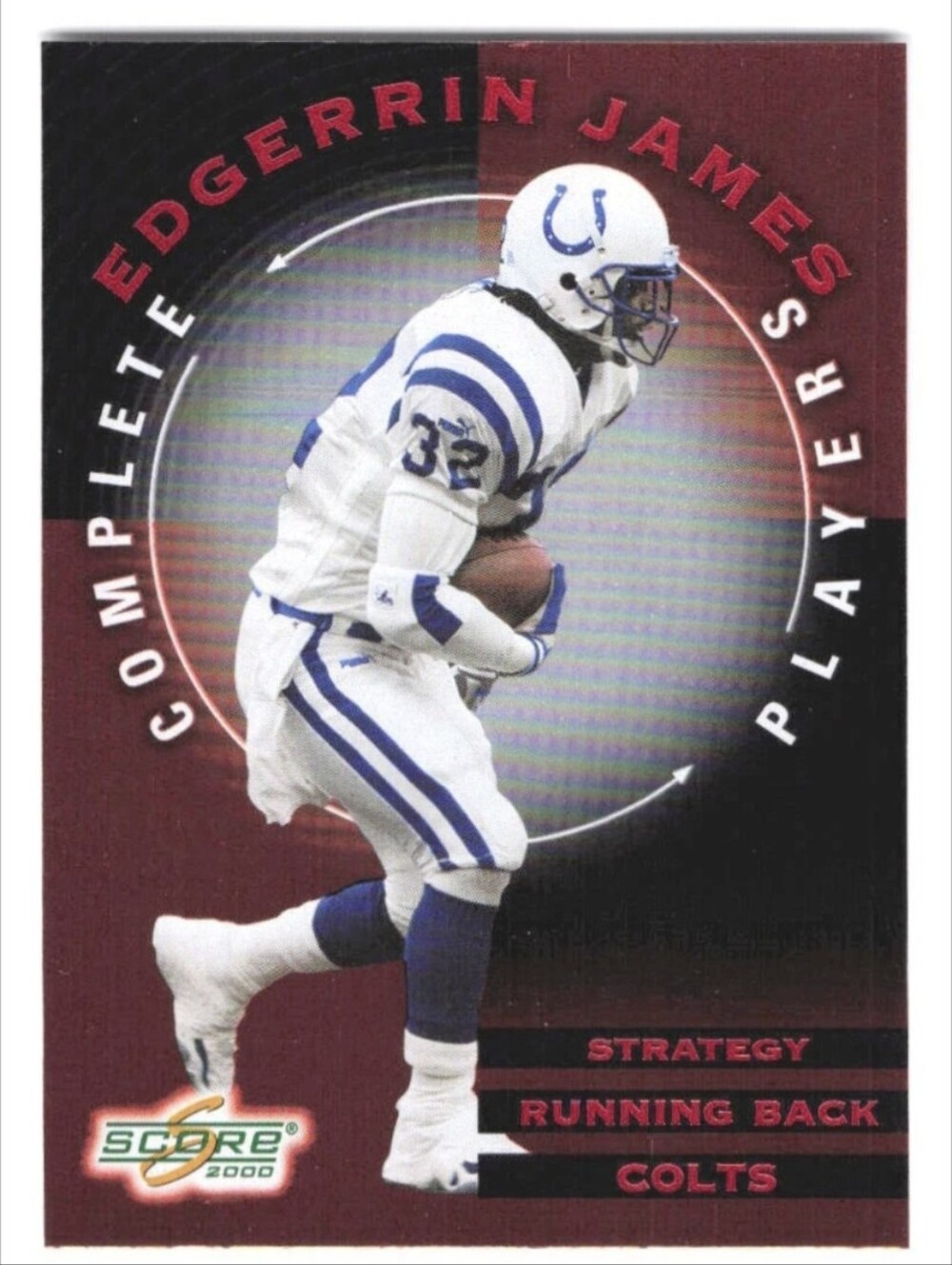 2000 Score Complete Players Edgerrin James Card #CP32 HOF